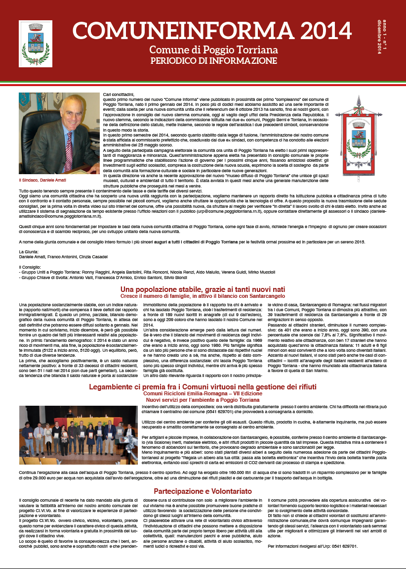Comune Informa n. 1/2014